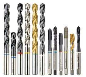 Colour band drills and taps.