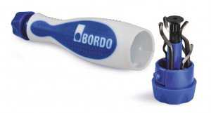 Deburr handle end cap